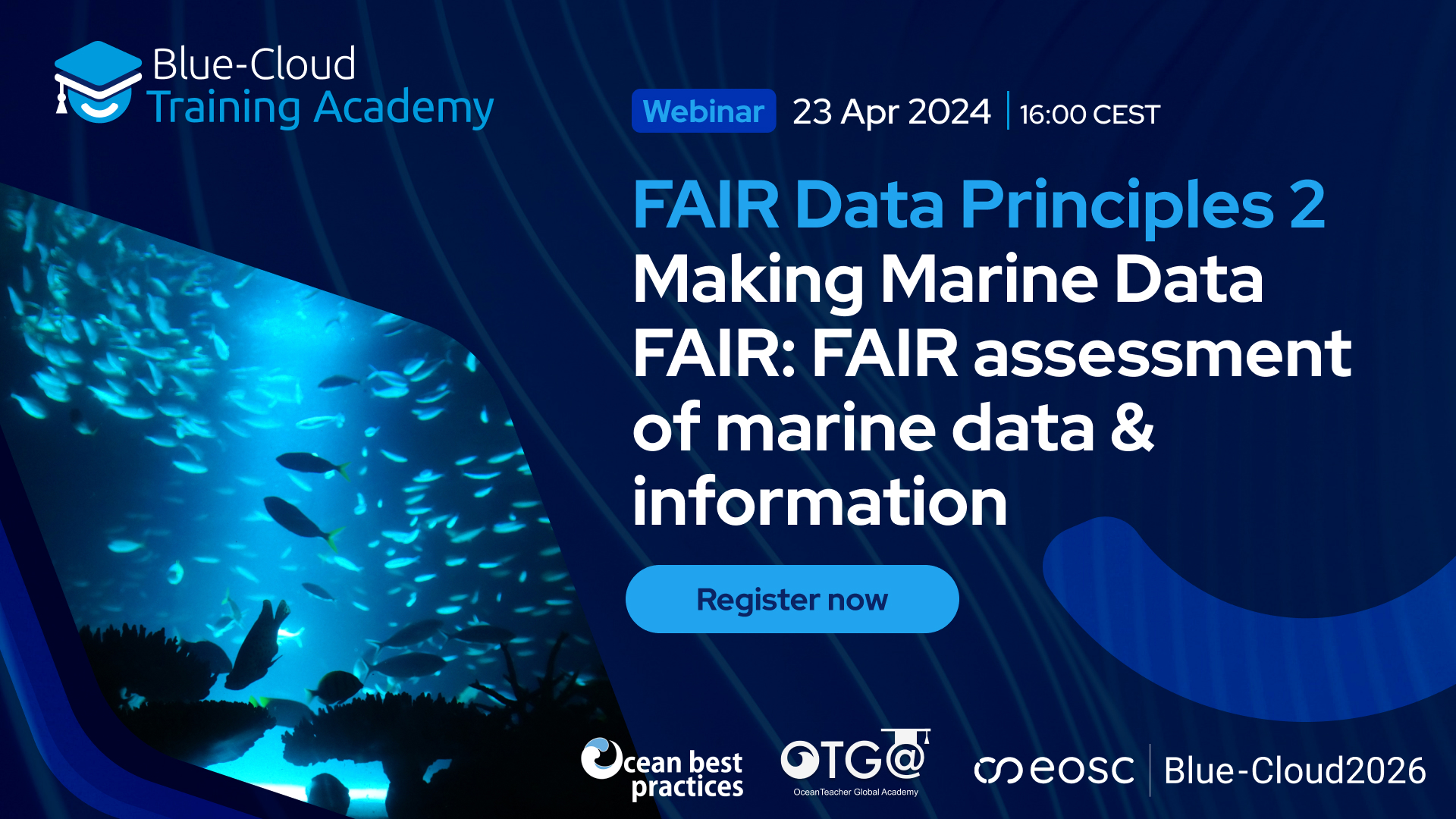Webinar FAIR Data Principles 2 | Making Marine Data FAIR: FAIR assessment  of marine data & information