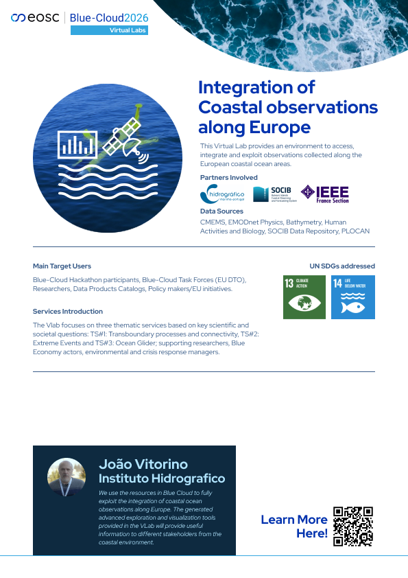 Integration of Coastal Ocean Observations along Europe Factsheet