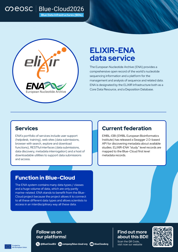 ELIXIR-ENA factsheet