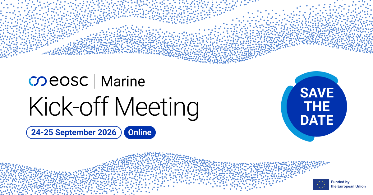 online kick-off meeting banner for eosc marine
