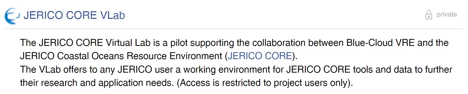 jerico core vlab